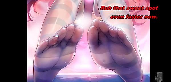  Stocking Anime Edging Feet JOI